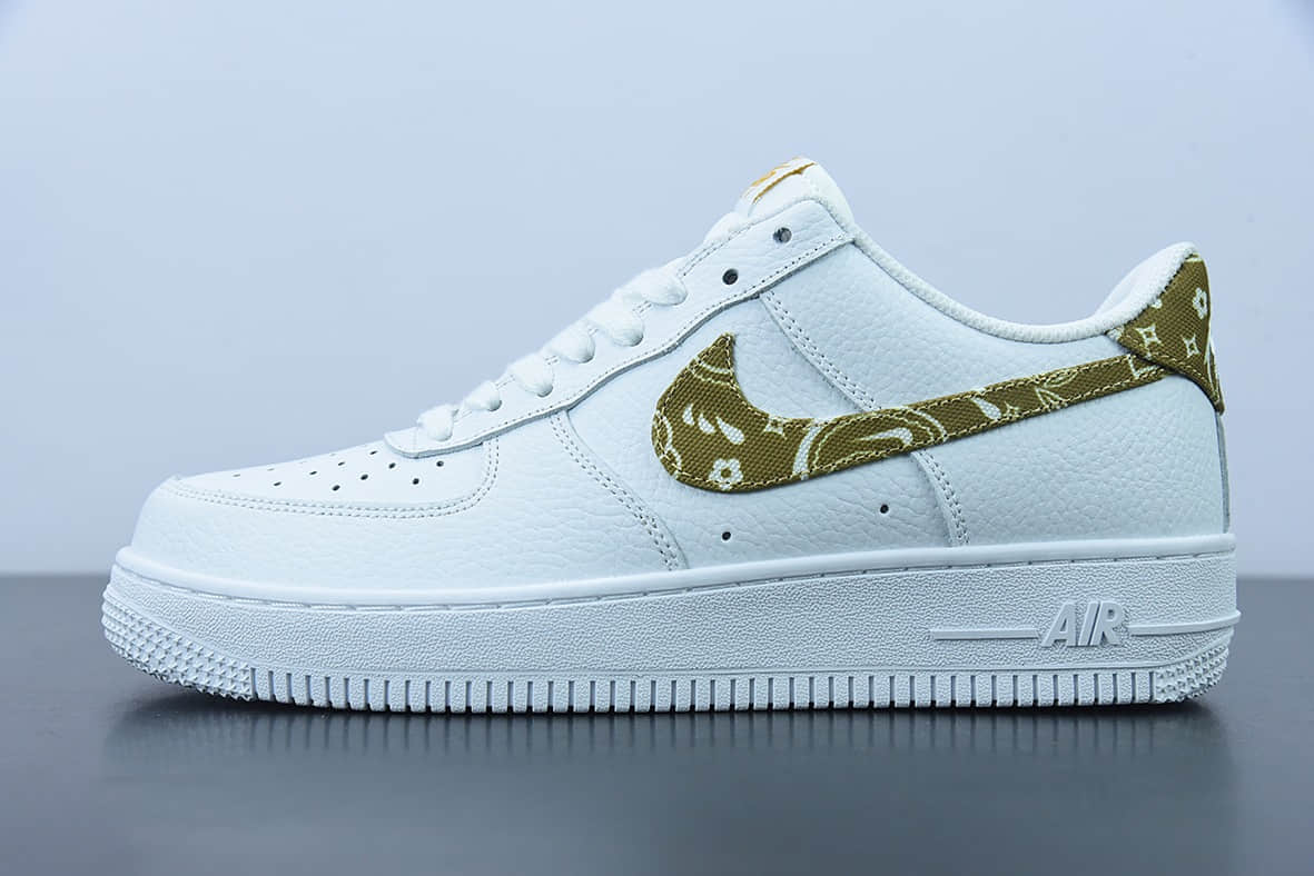 耐克Nike Air Force 1 '07 Low 黄色腰果空军一号低帮休闲板鞋纯原版本 货号:DJ9942-101
