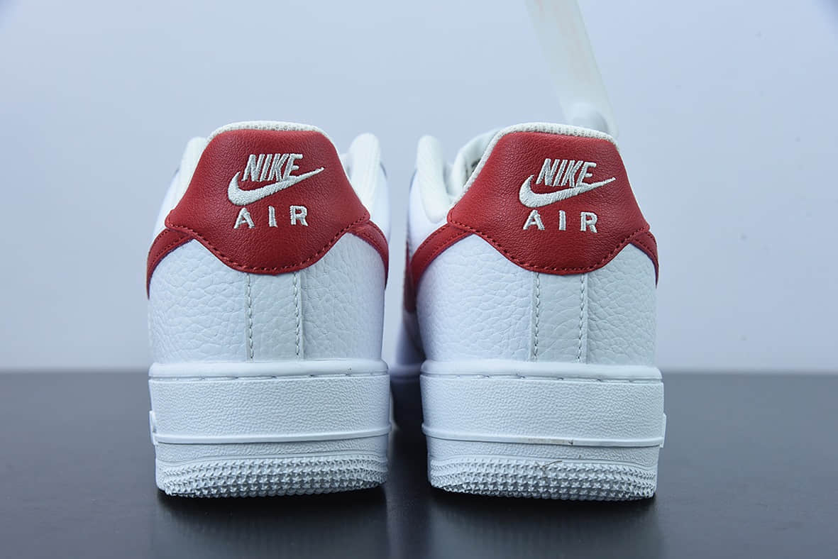 耐克Nike Air Force 1 '07 Low 经典白红空军一号低帮休闲板鞋纯原版本 货号：DN1430-102