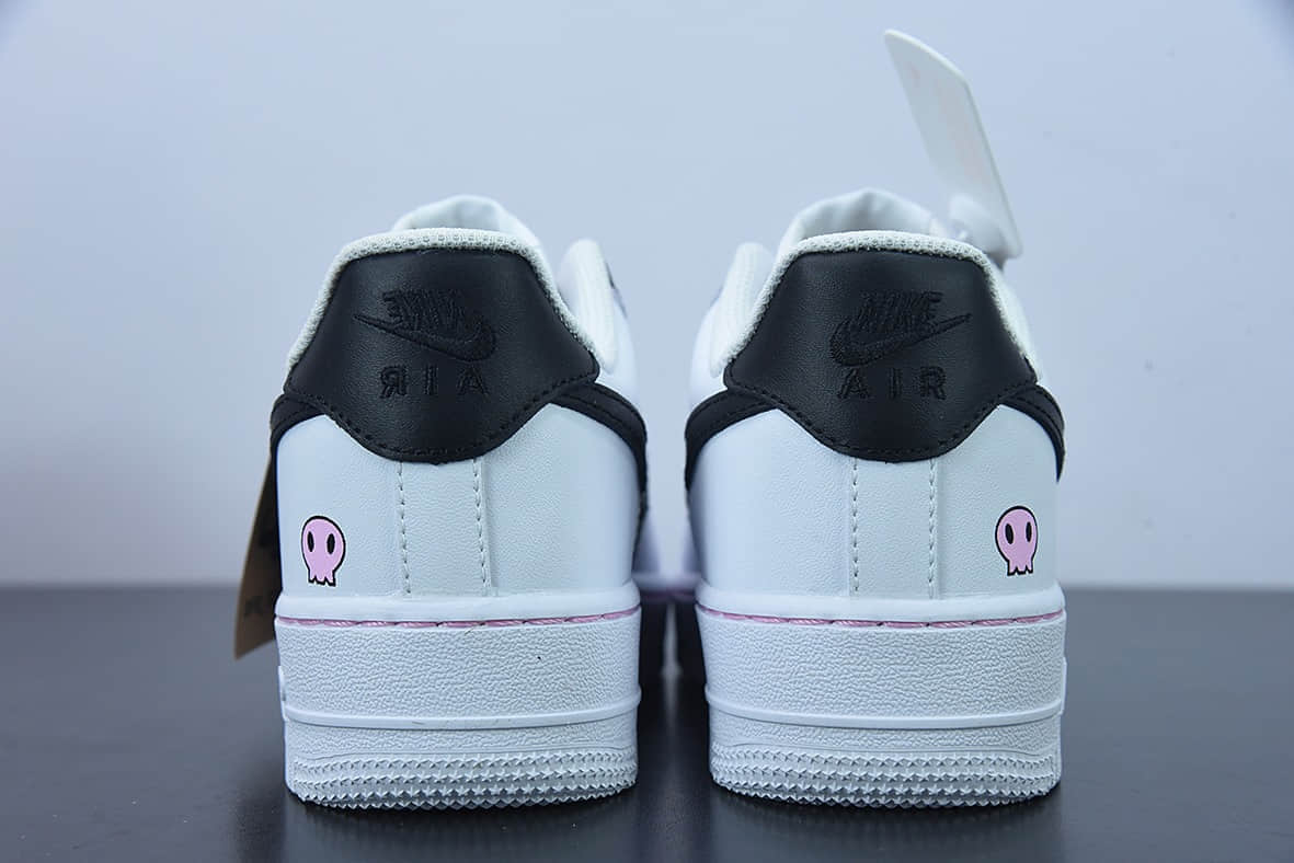 耐克Nike Air Force 1 AF1 空军一号白黑丝绸鞋带低帮休闲文化板鞋纯原版本 货号:DD8959-100