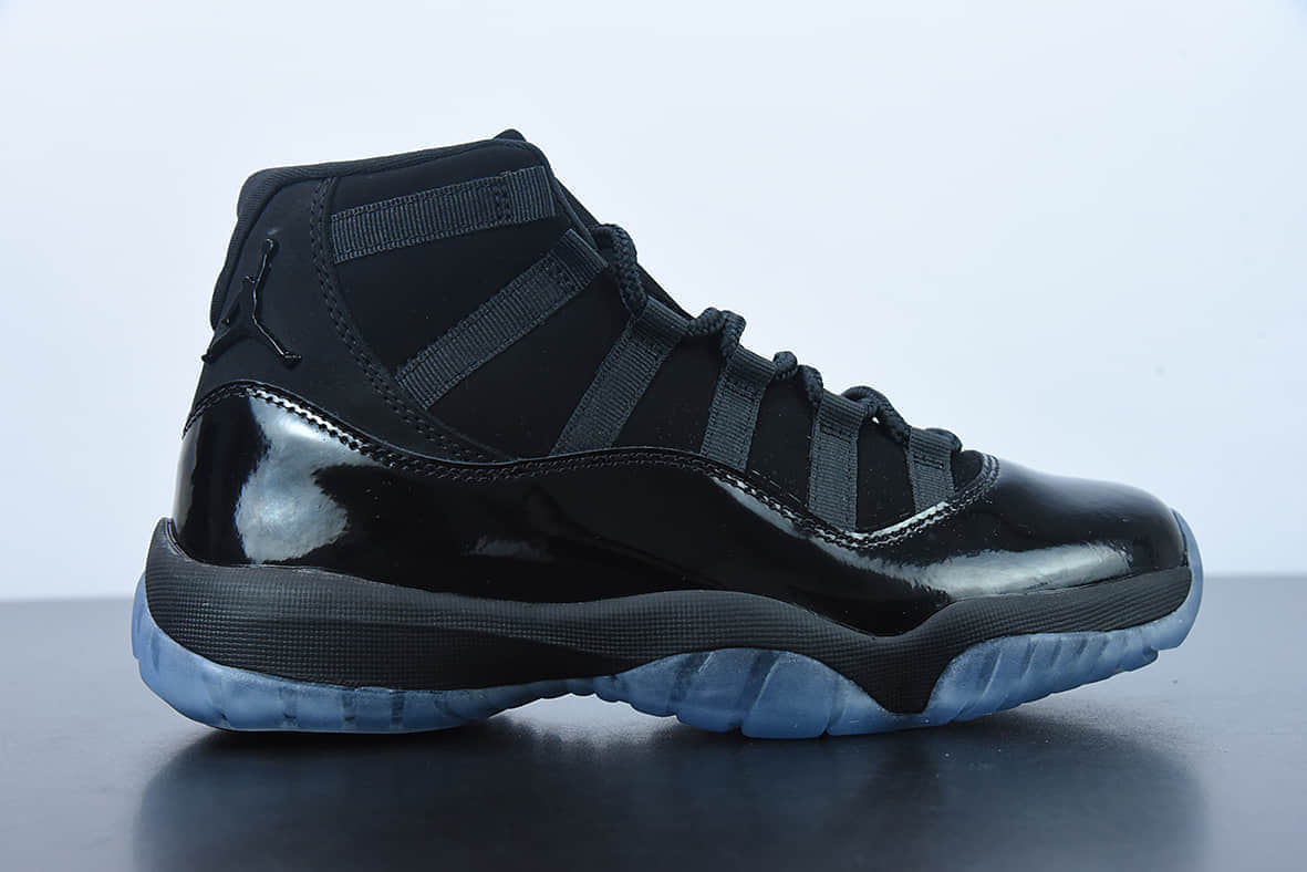 乔丹Air Jordan 11“Cap and Gown”AJ11 乔11黑伽马黑武士麂皮真标真碳高帮实战篮球鞋纯原版本 货号:378037-005