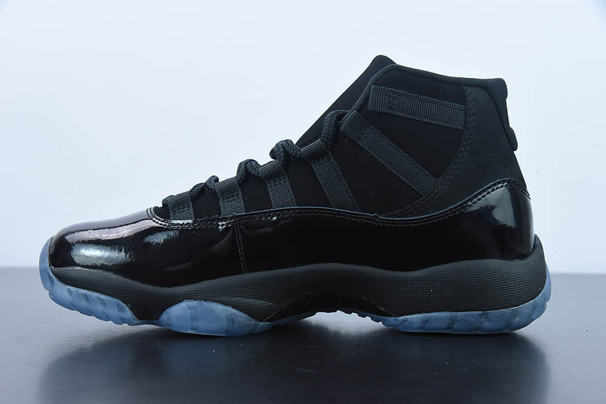 乔丹Air Jordan 11“Cap and Gown”AJ11 乔11黑伽马黑武士麂皮真标真碳高帮实战篮球鞋纯原版本 货号:378037-005