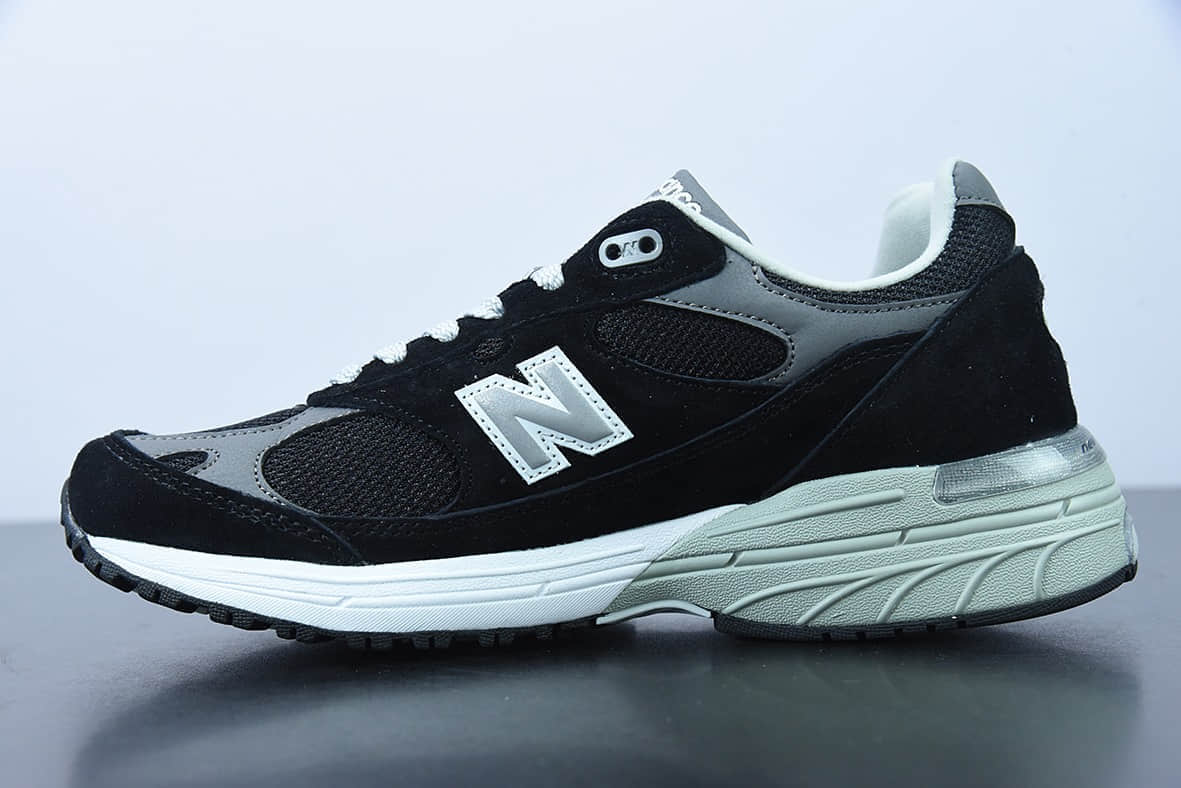 新百伦 New Balance NB Made In USA M993系列黑色美产血统经典复古休闲运动百搭老爹跑步鞋纯原版本 货号:MR993BK
