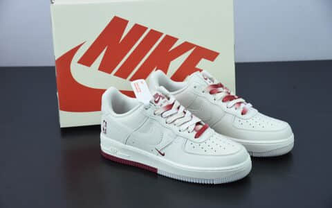 耐克Nike Air Force 1 Low ’07 “白酒红”NBA全明星克里夫兰城市限定低帮空军一号休闲板鞋纯原版本 货号：NB8969-123