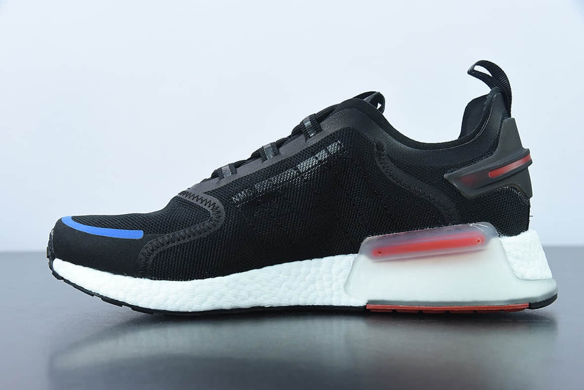 阿迪达斯Adidas Originals NMDV3经典三叶草黑色爆米花超弹中底休闲跑步鞋纯原版本 货号：GX3378