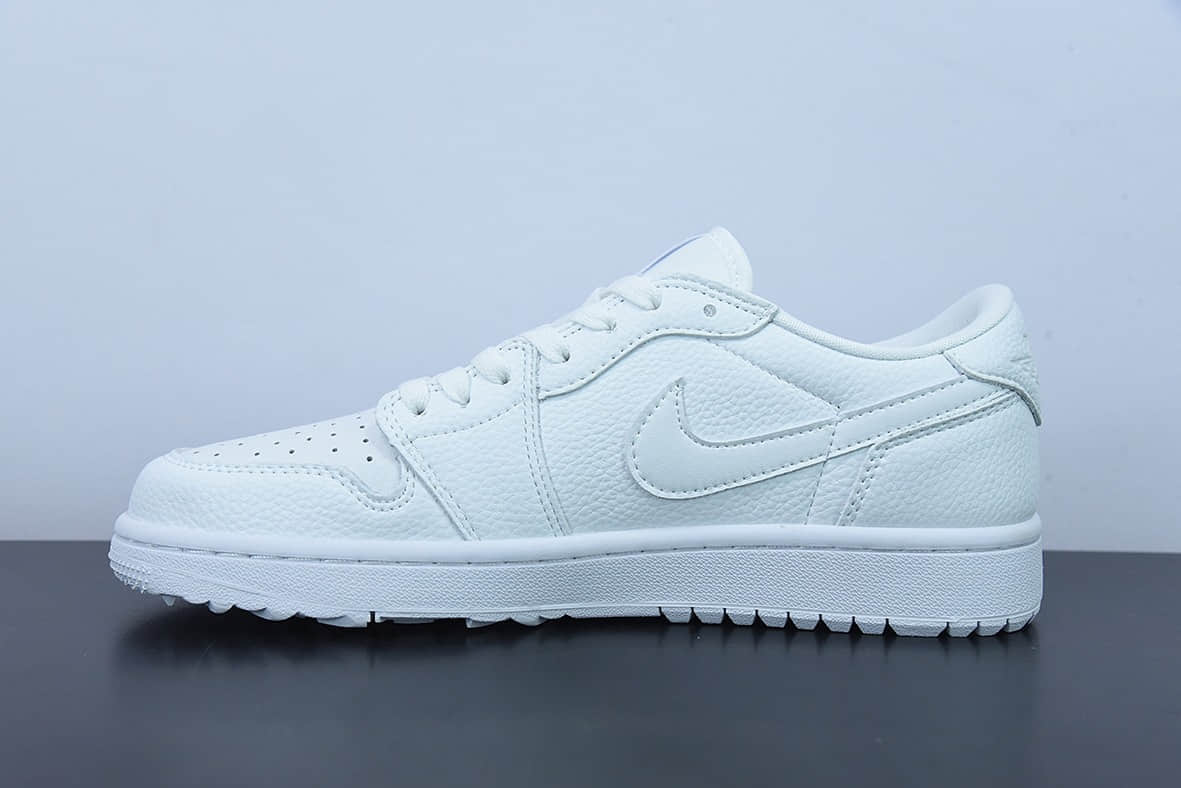 乔丹Air Jordan 1 Low Golf AJ1乔丹一代纯白高尔夫版系列低帮经典复古文化休闲运动鞋纯原版本 货号：DD9315-101