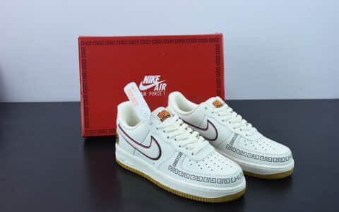 耐克Nike Air Force 1 ’07 Low 中国龙中国男篮限定款空军一号低帮休闲板鞋纯原版本 货号：CH9686-668