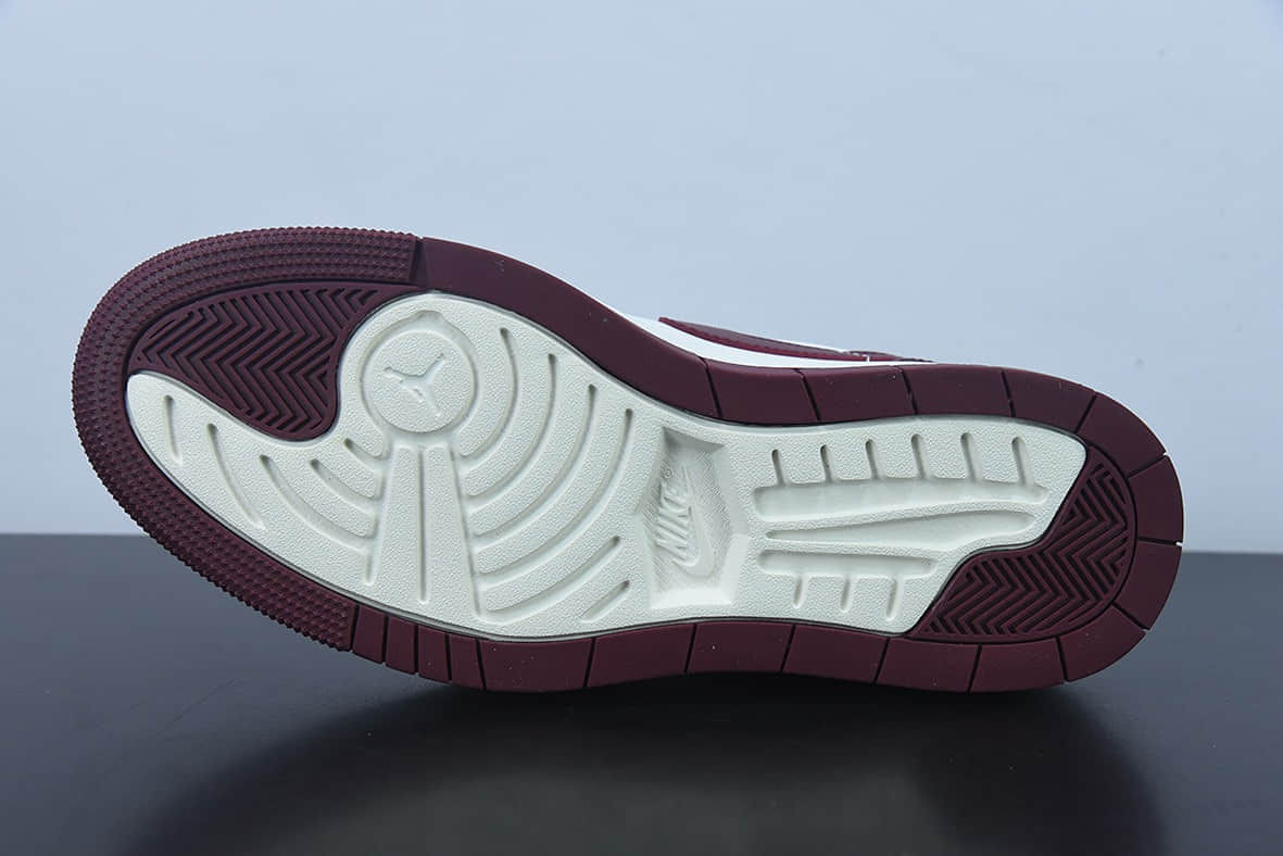乔丹Air Jordan 1 Elevate Low SE Wolf Grey 小AJ 酒红厚底复古篮球鞋纯原版本 货号:DH7004-161