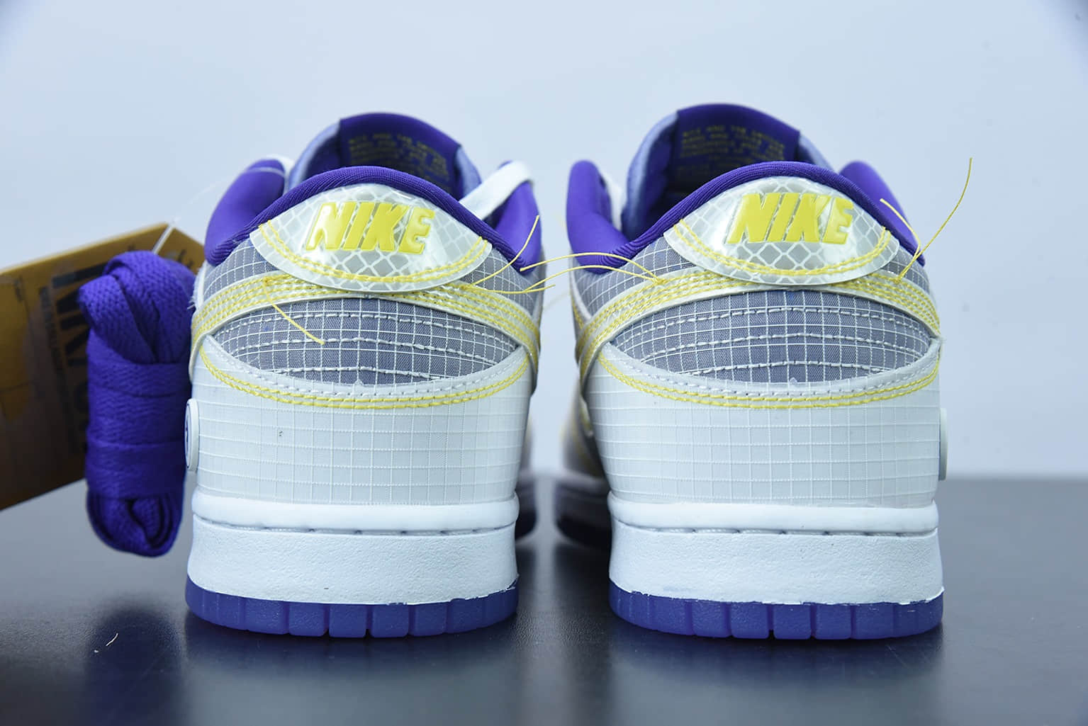 耐克Nike Union x Nk Dunk Low Union紫金湖人缝线网面网格联名款低帮休闲板鞋纯原版本 货号：DJ9649-500