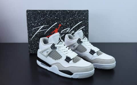 乔丹Air Jordan 4 Retro Military Black AJ4乔4灰白黑男子文化篮球鞋纯原版本 货号：DDH6927-111