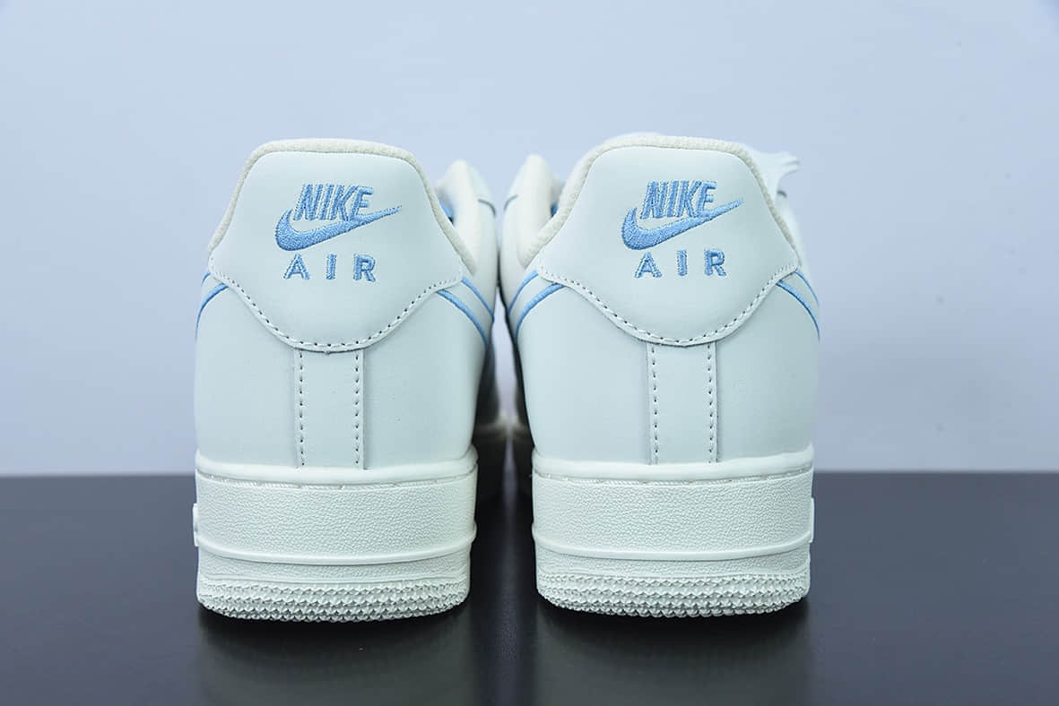 耐克 Nike Air Force 1'07 Low 蓝色电绣勾空军一号低帮休闲板鞋纯原版本 货号：CL6326-118