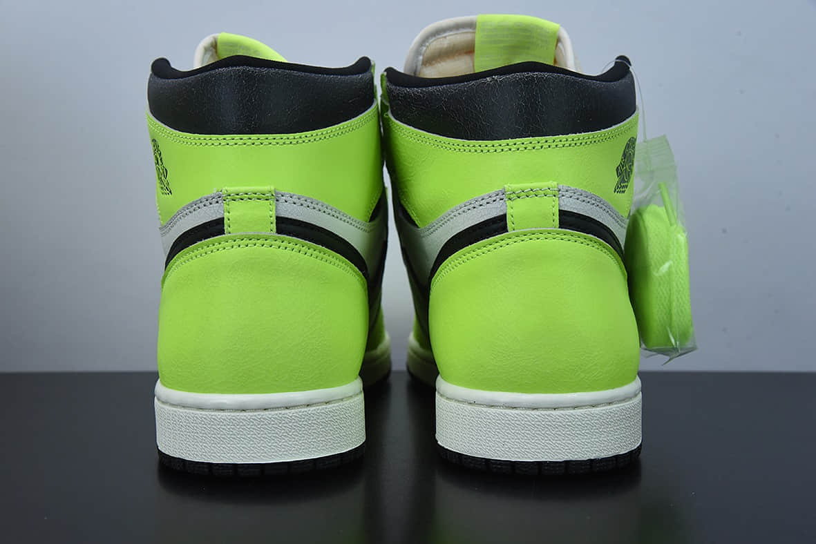 乔丹Air Jordan 1 Volt AJ1乔1白绿高帮男子文化篮球鞋纯原版本 货号：555088-702