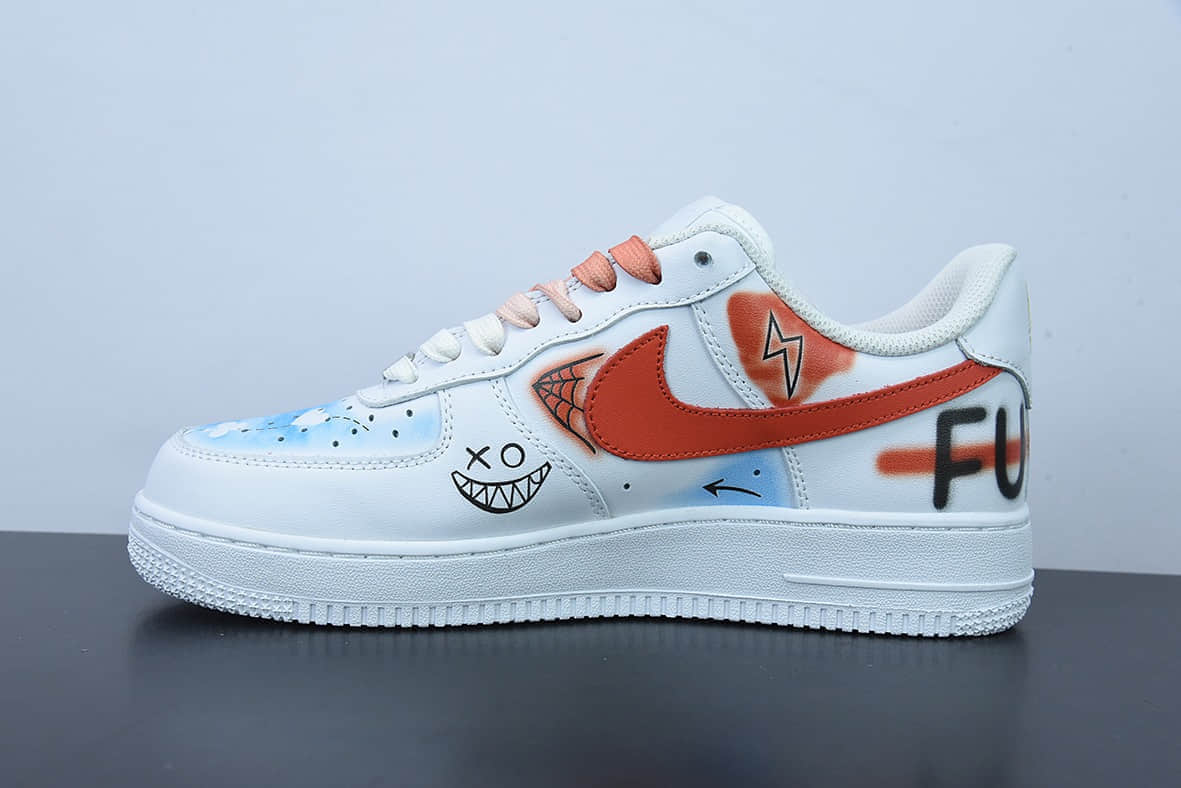 耐克Nike Air Force 1 Low’07 小丑涂鸦配色二次元主题空军一号低帮休闲板鞋纯原版本 货号:CW2288-111