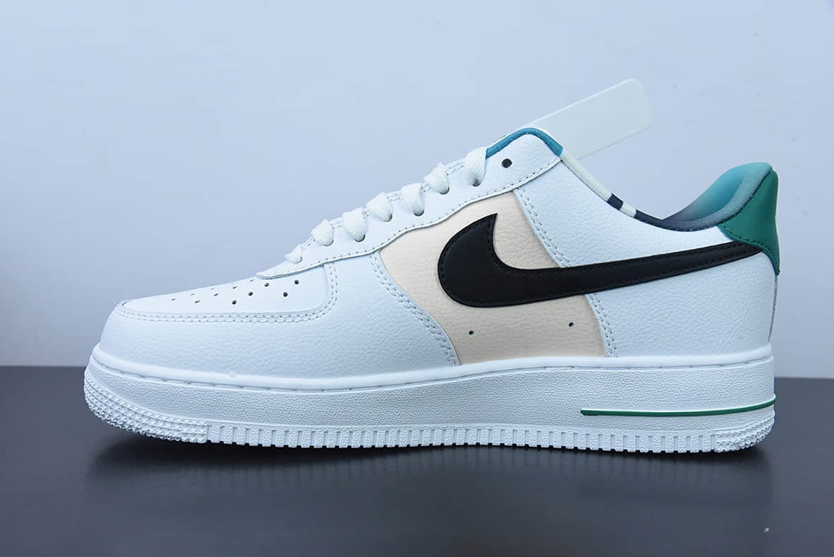 耐克Nike Air Force 1 Low 白绿勾空军一号低帮运动休闲板鞋纯原版本 货号：DM0109-100