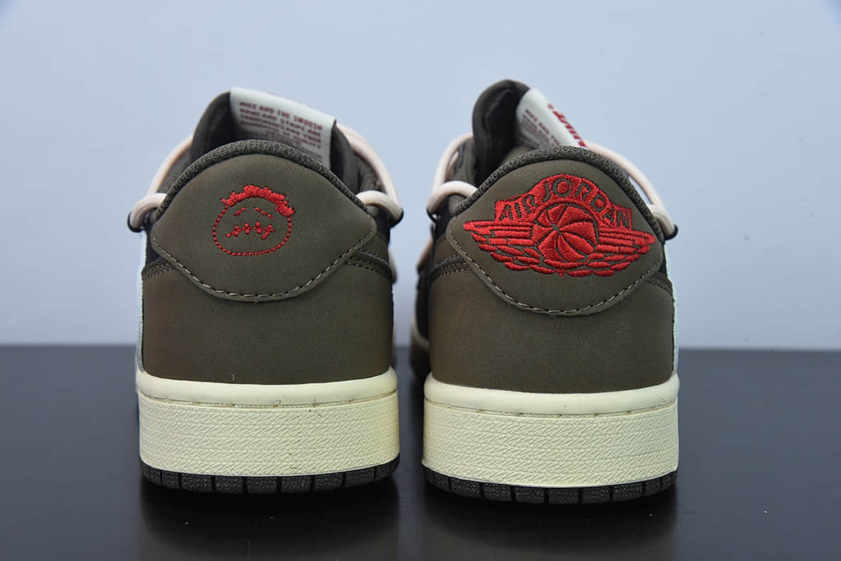 乔丹Air Jordan1 Low AJ1乔丹一代经典黑棕抽绳倒钩低帮经典复古文化休闲运动篮球鞋纯原版本 货号：CQ4277-001