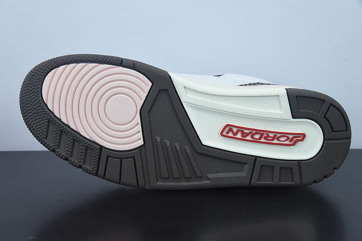 乔丹Air Jordan 3 Atmosphere AJ3 乔3白粉“樱花粉中帮篮球鞋纯原版本 货号:CK9246-102