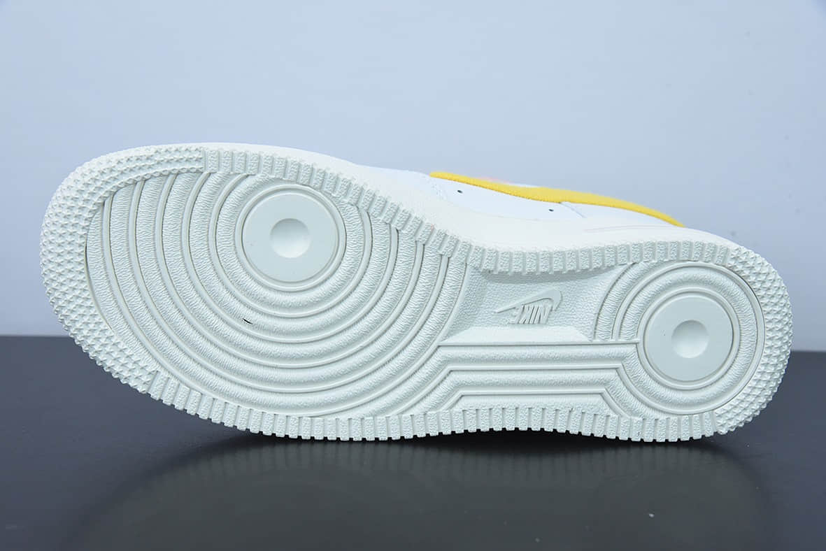 耐克Nike Air Force 1 Low 白黄迷你勾空军一号低帮休闲板鞋纯原版本 货号:DV2183-100