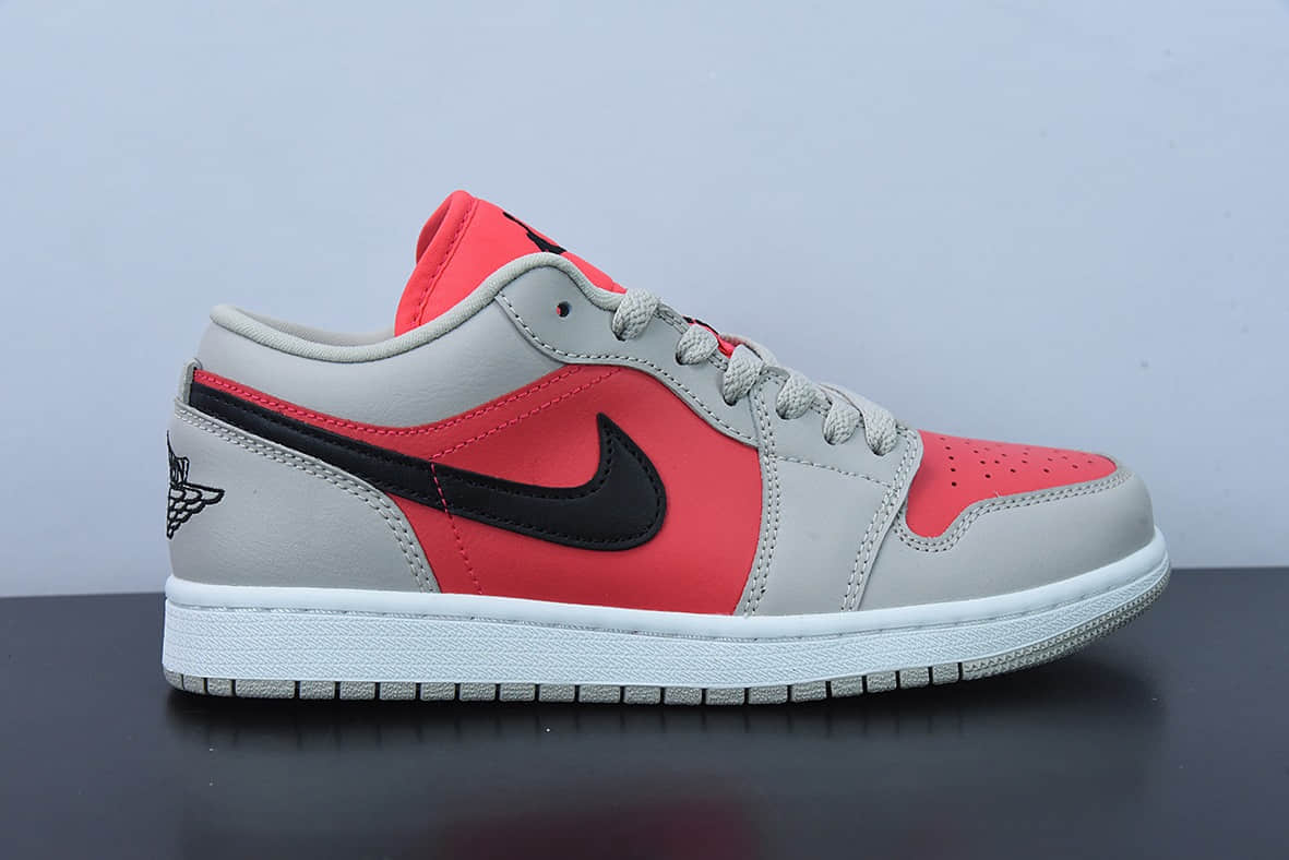 乔丹Air Jordan 1 AJ1 灰粉红防红外线低帮男女休闲球鞋纯原版本 货号：DC0774-060