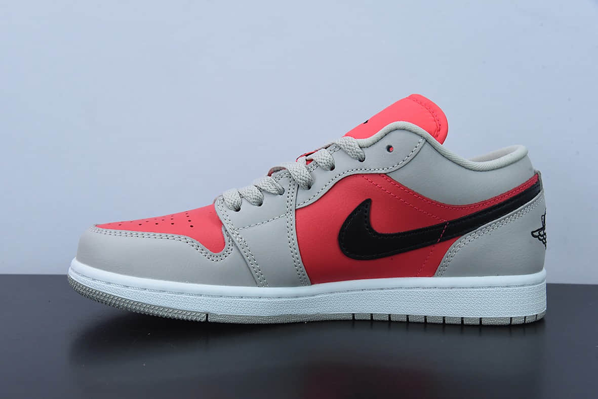 乔丹Air Jordan 1 AJ1 灰粉红防红外线低帮男女休闲球鞋纯原版本 货号：DC0774-060