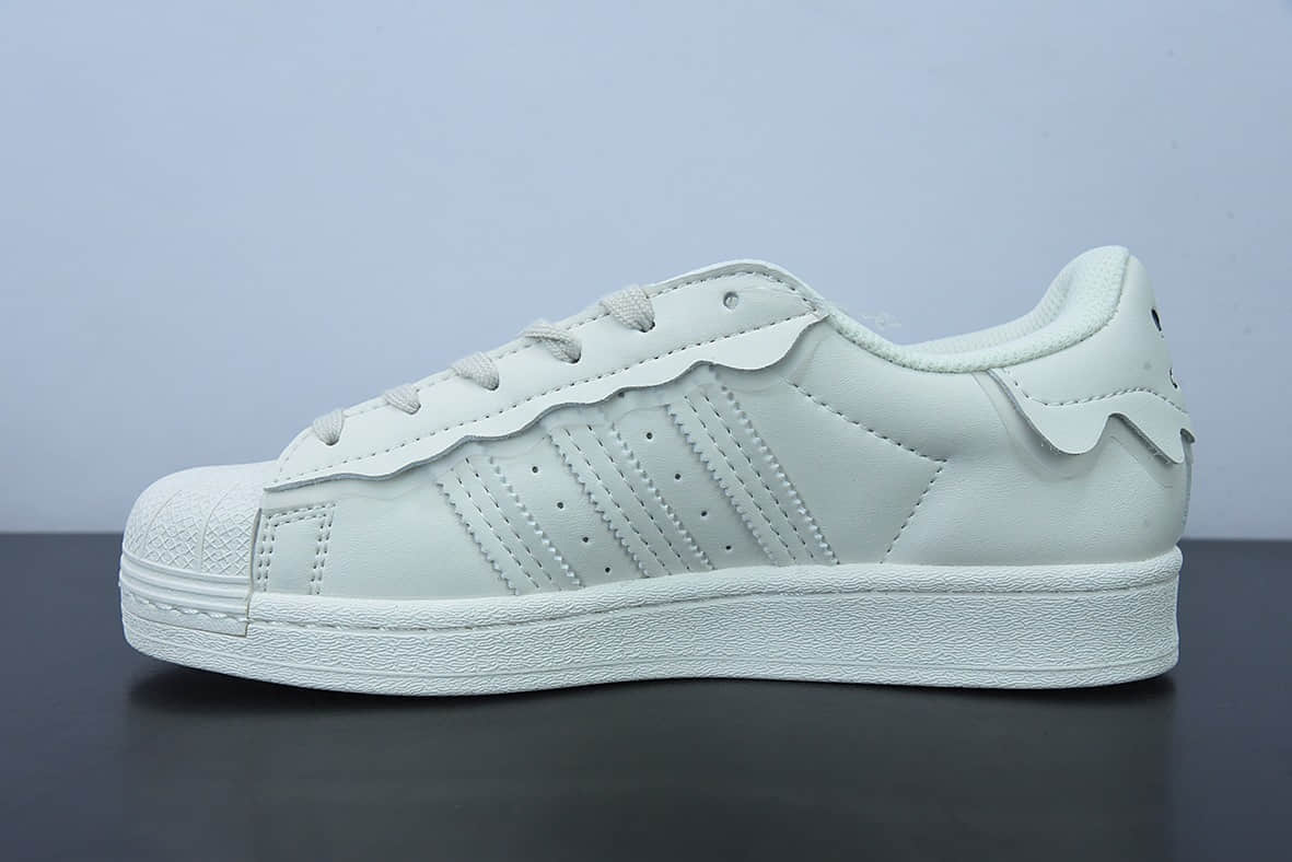 阿迪达斯Adidas Originals Superstar 奶白花边雪糕贝壳头经典百搭休闲运动板鞋纯原版本 货号:GW4441