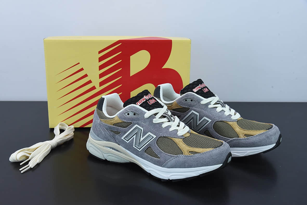 新百伦New Balance M990V3 灰棕第三代总统复古慢跑鞋纯原版本 货号： M990TG3