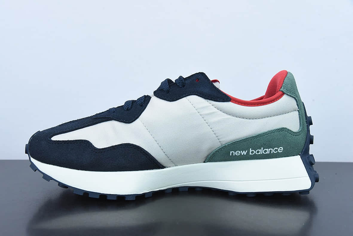 新百伦New Balance 327 复古先锋白蓝红NB327系列复古休闲运动慢跑鞋纯原版本 货号:MS327AAH