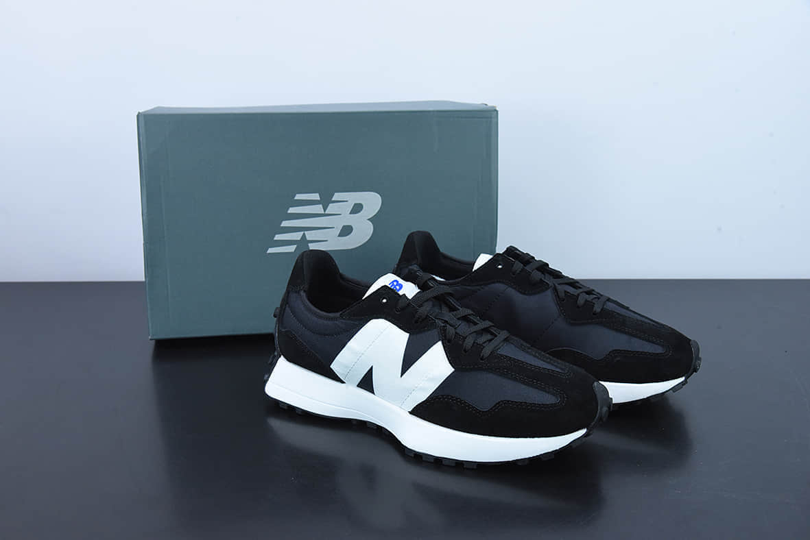 新百伦New Balance NB327系列黑白色复古休闲运动慢跑鞋纯原版本 货号:MS327CPG