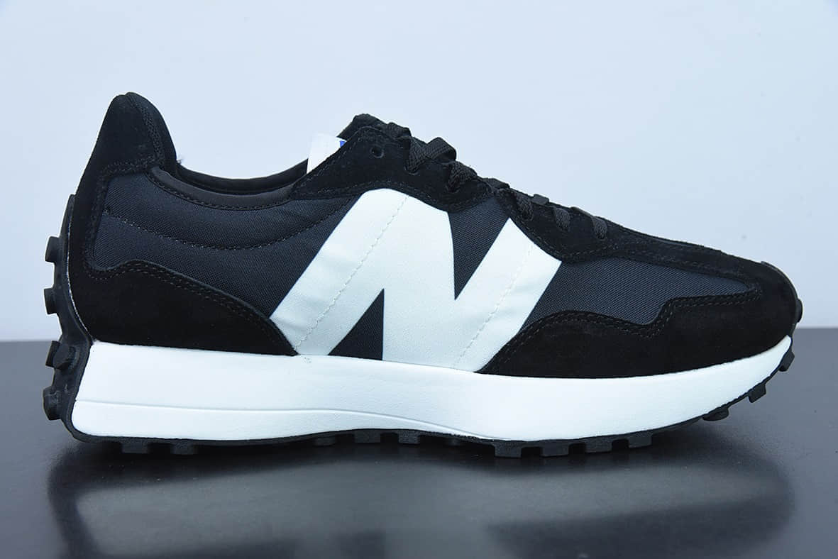 新百伦New Balance NB327系列黑白色复古休闲运动慢跑鞋纯原版本 货号:MS327CPG