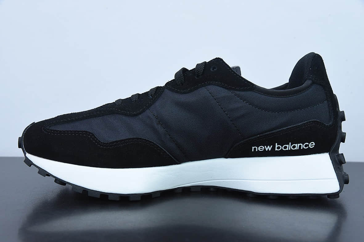 新百伦New Balance NB327系列黑白色复古休闲运动慢跑鞋纯原版本 货号:MS327CPG
