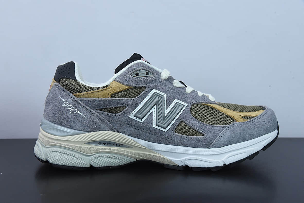 新百伦New Balance M990V3 灰棕第三代总统复古慢跑鞋纯原版本 货号： M990TG3