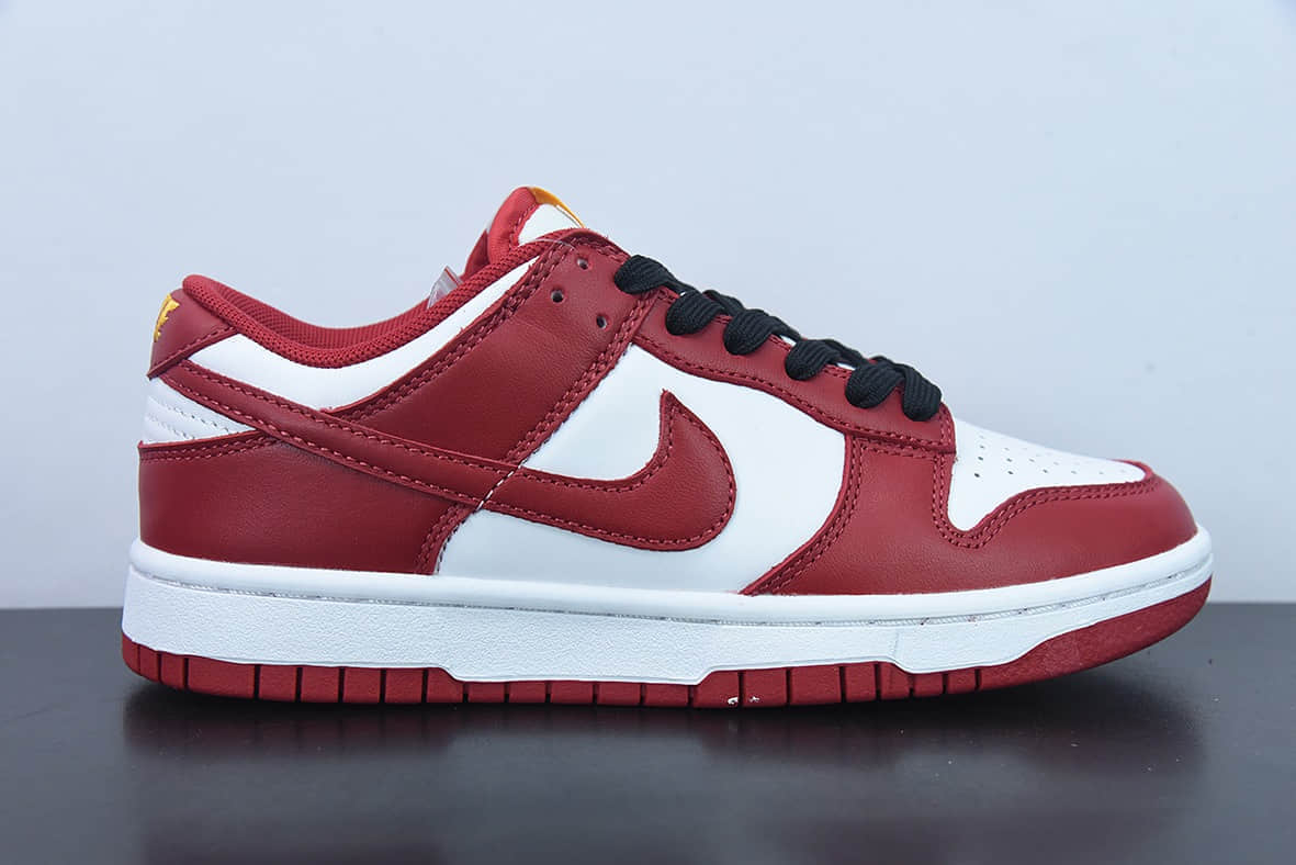 耐克Nike Dunk Low Gym Red 白红金字SB低帮运动休闲板鞋纯原版本 货号：DD1391-602