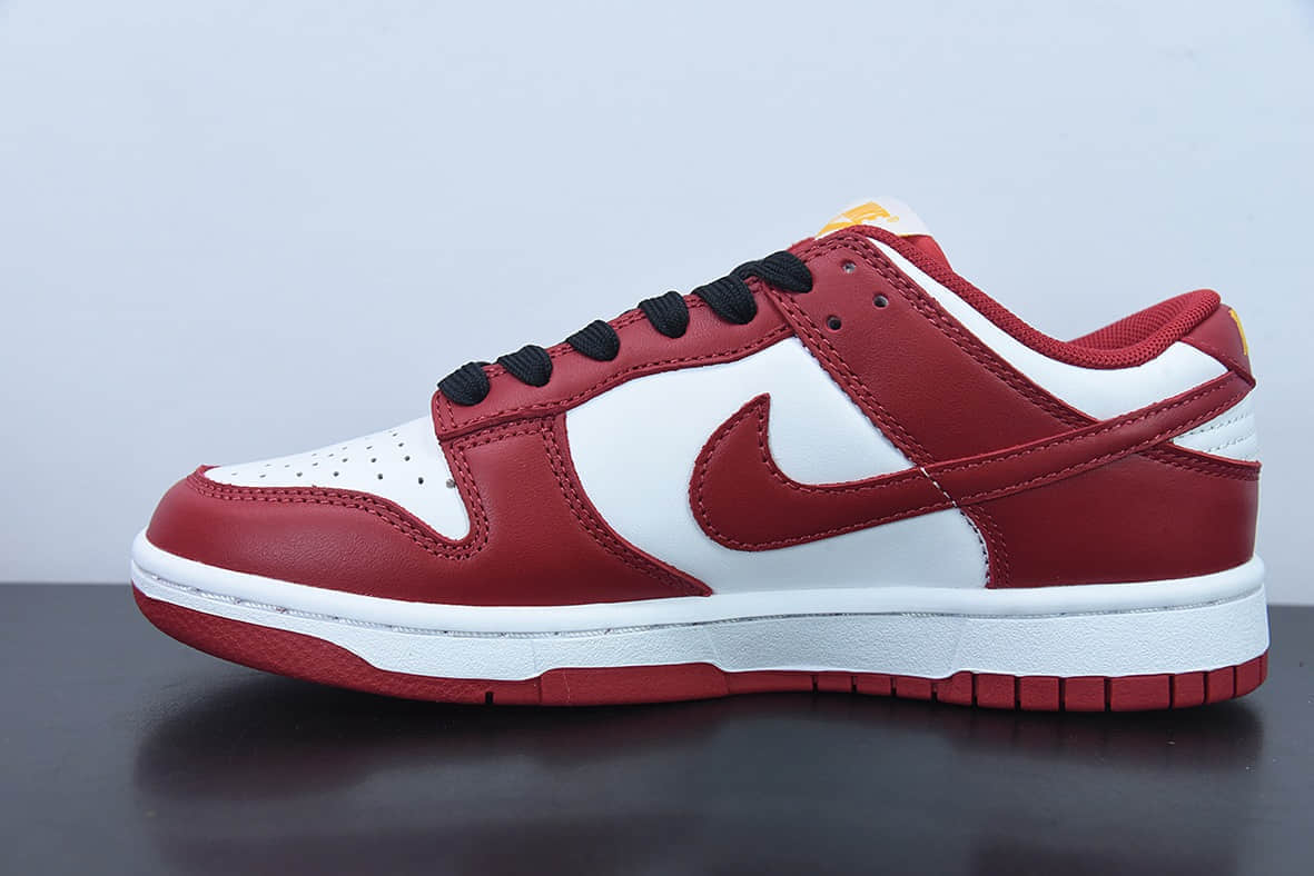 耐克Nike Dunk Low Gym Red 白红金字SB低帮运动休闲板鞋纯原版本 货号：DD1391-602