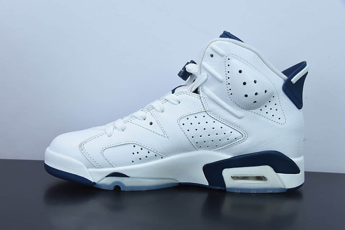 乔丹Air Jordan 6 Retro 白蓝午夜蓝乔丹AJ6代复古休闲文化篮球鞋纯原版本 货号：CT8529-141