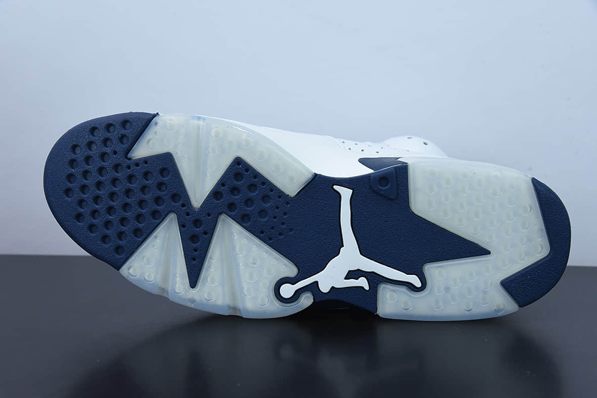 乔丹Air Jordan 6 Retro 白蓝午夜蓝乔丹AJ6代复古休闲文化篮球鞋纯原版本 货号：CT8529-141