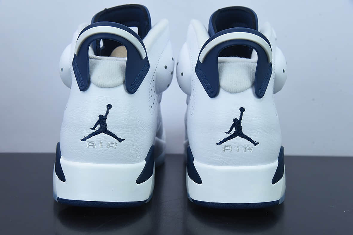 乔丹Air Jordan 6 Retro 白蓝午夜蓝乔丹AJ6代复古休闲文化篮球鞋纯原版本 货号：CT8529-141
