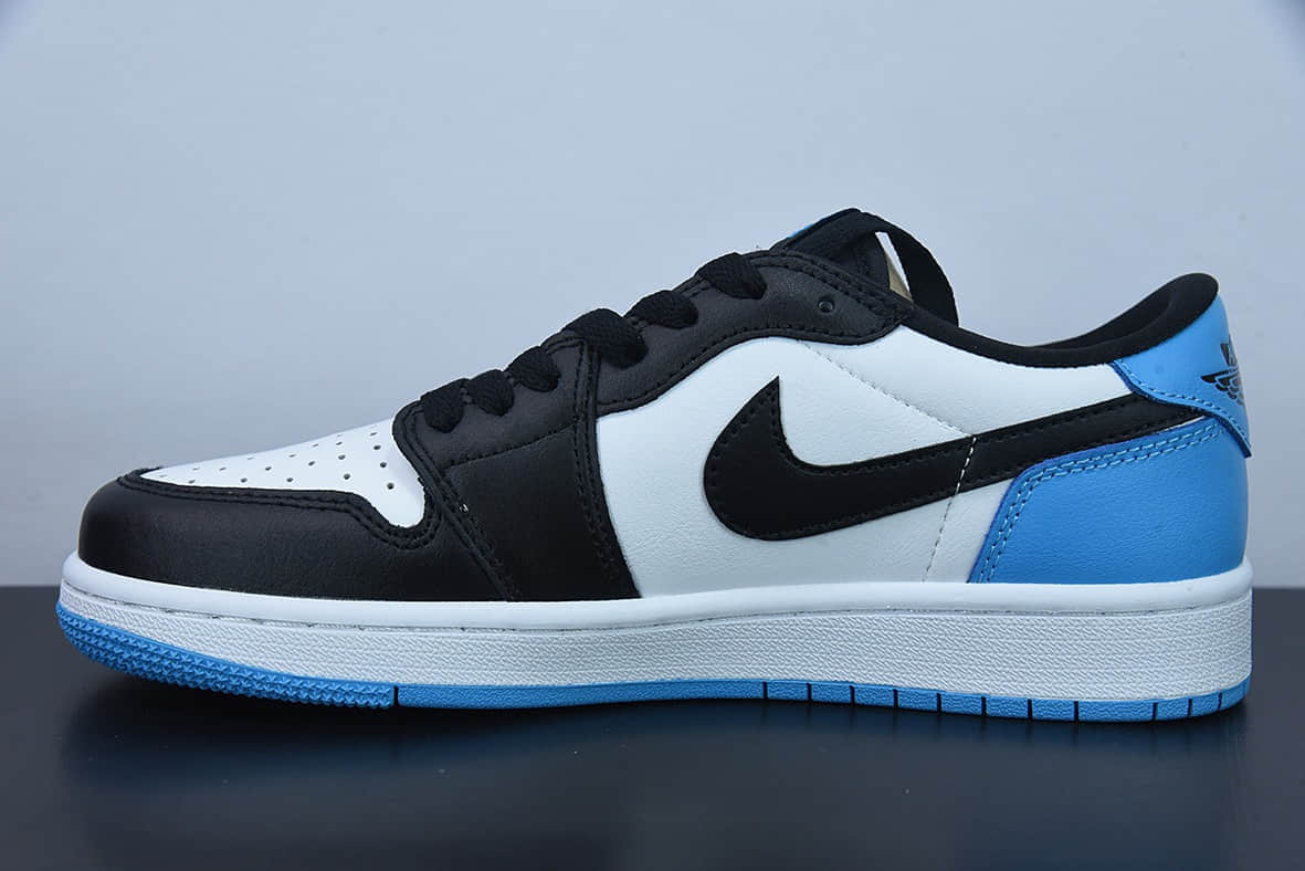 乔丹Air Jordan 1 Low 乔丹1代黑白蓝新北卡蓝黑脚趾低帮篮球鞋纯原版本 货号:CZ0790-104