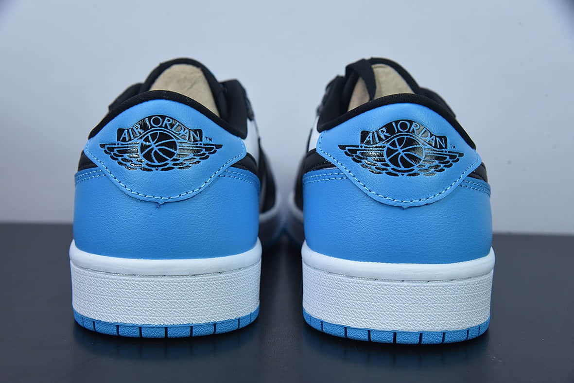 乔丹Air Jordan 1 Low 乔丹1代黑白蓝新北卡蓝黑脚趾低帮篮球鞋纯原版本 货号:CZ0790-104