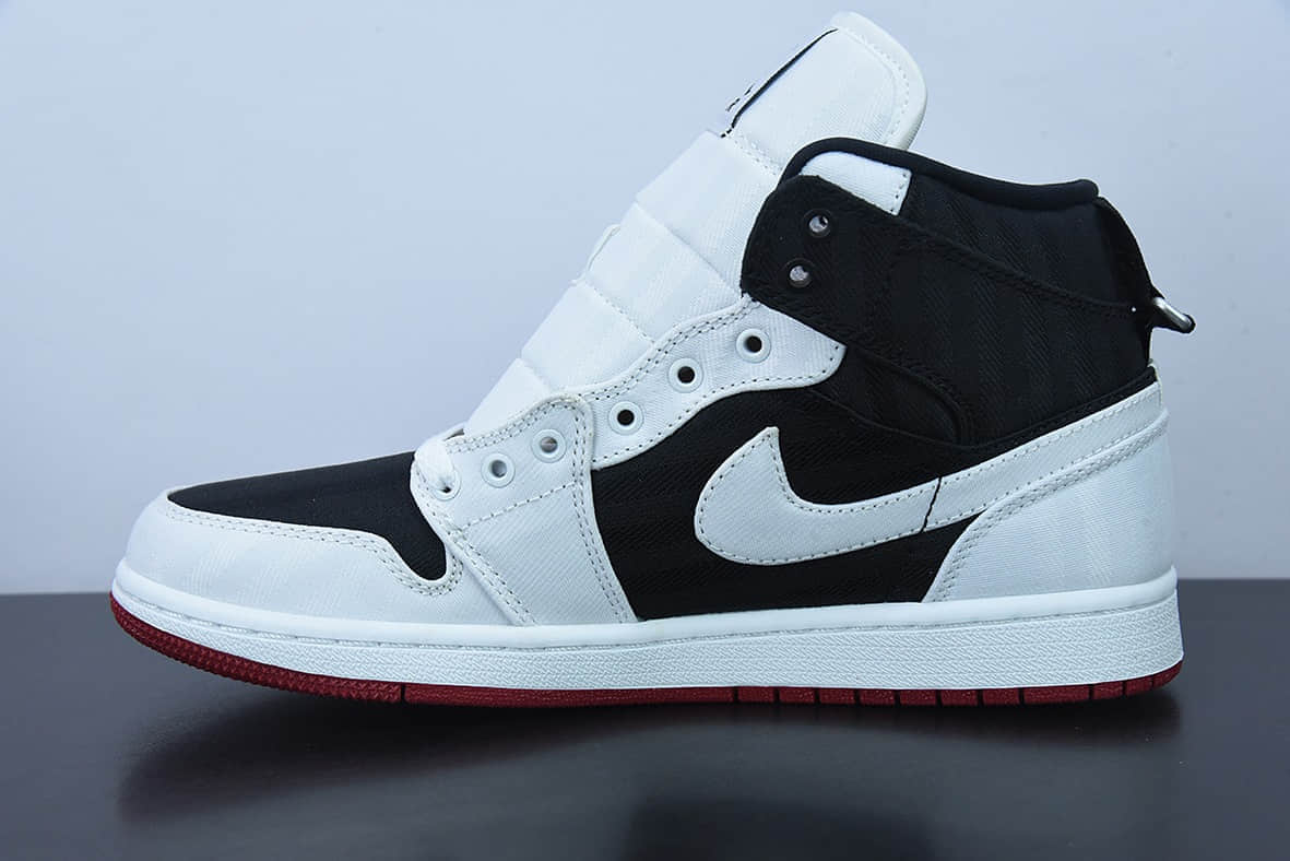 乔丹Air Jordan 1 Mid SE Utility AJ1白黑红中帮文化篮球鞋纯原版本 货号：DD9338-016