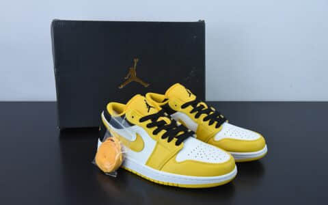 乔丹Air Jordan 1 Low 全新“大学金色”配色低帮篮球鞋纯原版本 货号：553560-701