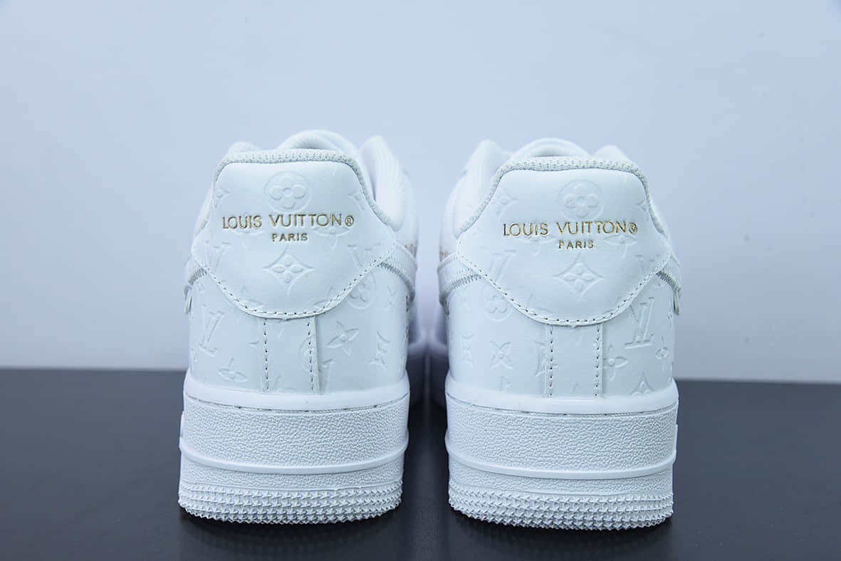 耐克Nike Air Force 1 Low LV联名款纯白印花空军一号低帮百搭休闲运动板鞋纯原版本 货号: LD0212