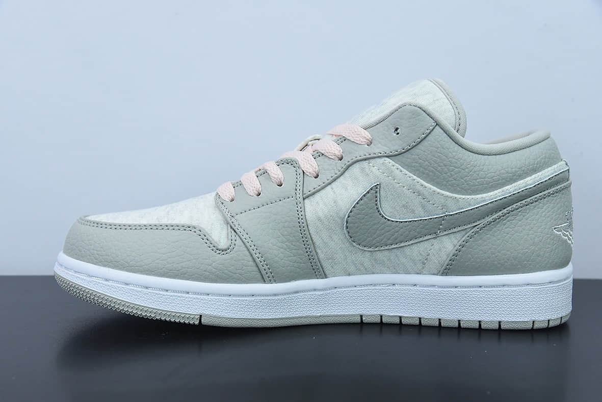 乔丹Air Jordan 1 Low Light Iron Ore AJ1 乔1灰白粉低帮篮球鞋纯原版本 货号：DQ6076-001