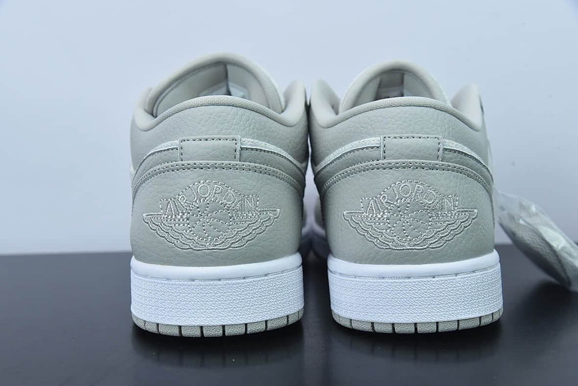 乔丹Air Jordan 1 Low Light Iron Ore AJ1 乔1灰白粉低帮篮球鞋纯原版本 货号：DQ6076-001