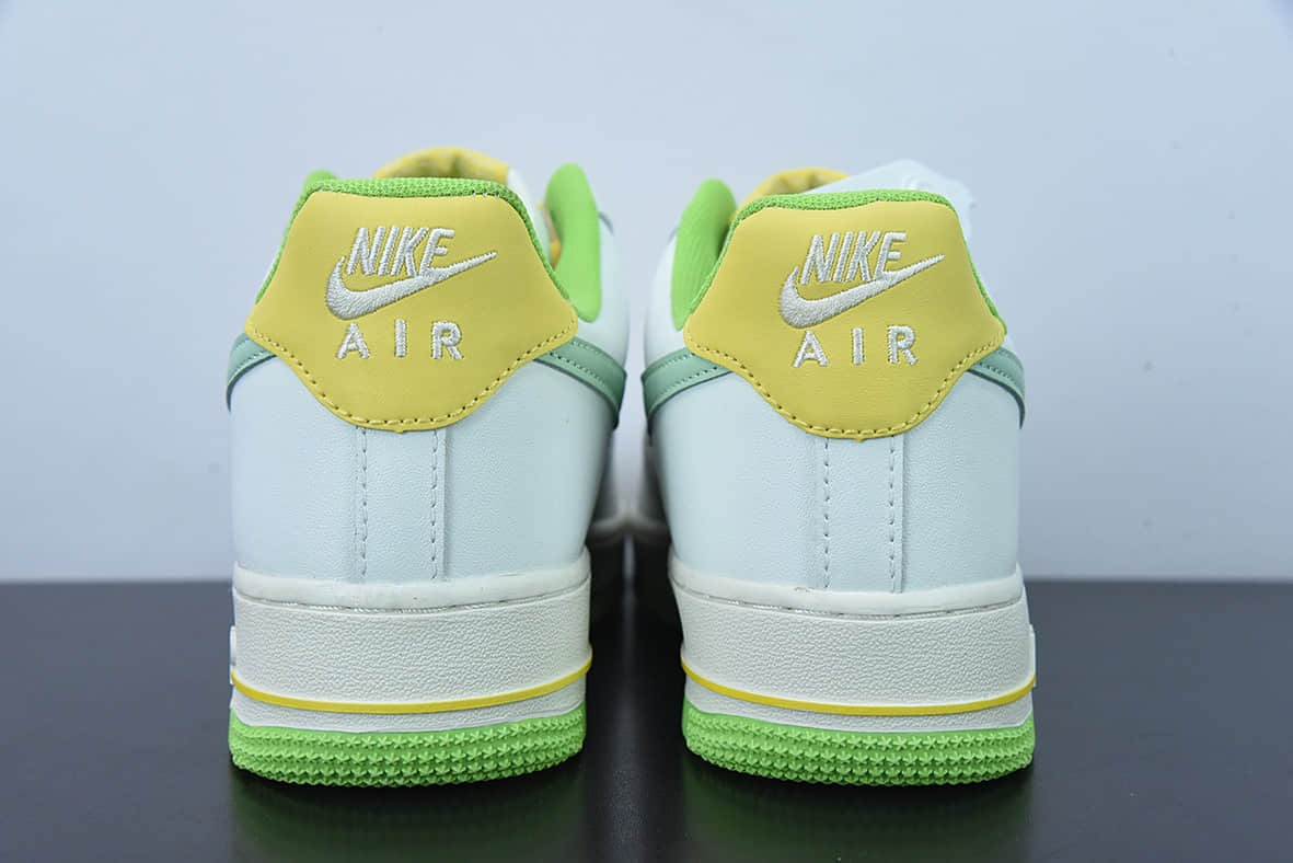 耐克Nike Air Force 1'07 Low 白绿钩空军一号低帮休闲板鞋纯原版本 货号：CW3388-201