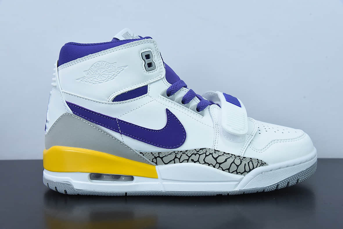 乔丹Air Jordan Legacy 312 NRG“Pure white” “湖人”白紫黄高帮篮球鞋纯原版本 货号:AV3922-157