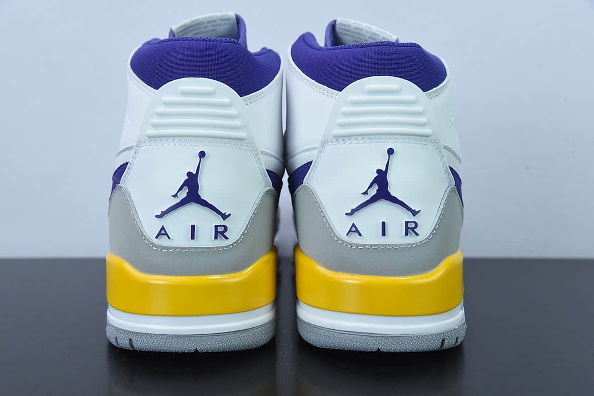 乔丹Air Jordan Legacy 312 NRG“Pure white” “湖人”白紫黄高帮篮球鞋纯原版本 货号:AV3922-157