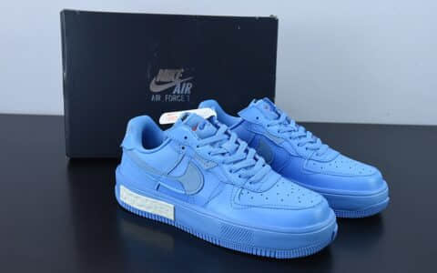 耐克Nike Air Force 1 Fontanka 白蓝全新时尚风丰塔卡系列空军一号低帮休闲板鞋纯原版本 货号：DH1290-400