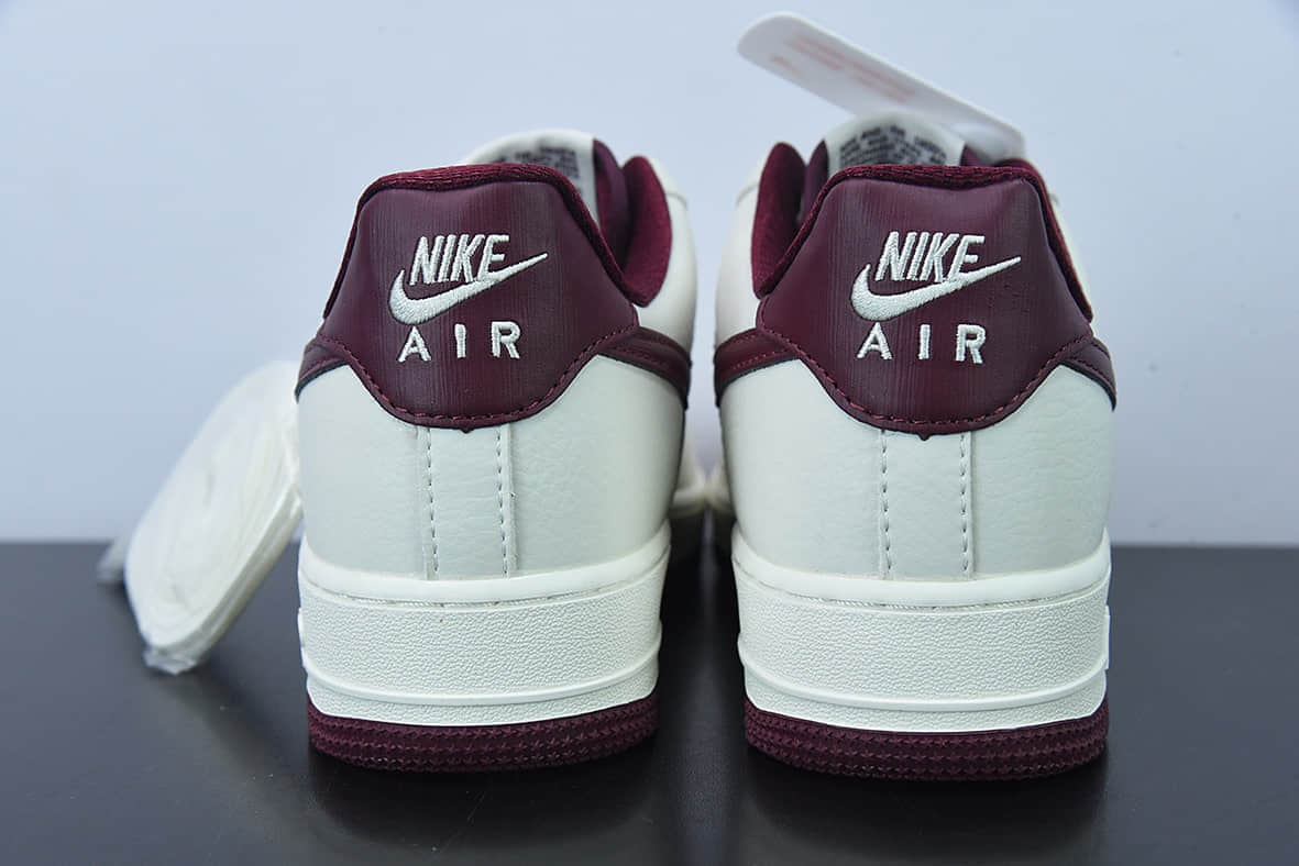 耐克Nike Air Force 1 “米酒红”配色空军一号低帮休闲板鞋纯原版本 货号：GH5622-063