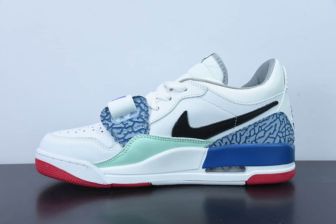 乔丹Air Jordan Legacy AJ312 Low 魔术贴三合一 白紫蓝复活节低帮篮球鞋纯原版本 货号：DV9127-101