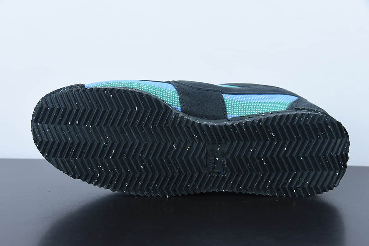 耐克Nike Union LA x Nike Cortez LowBlack联乘洛杉矶知名店铺黑蓝阿甘改良初代低帮复古休闲鞋纯原版本 货号:DR1413-001