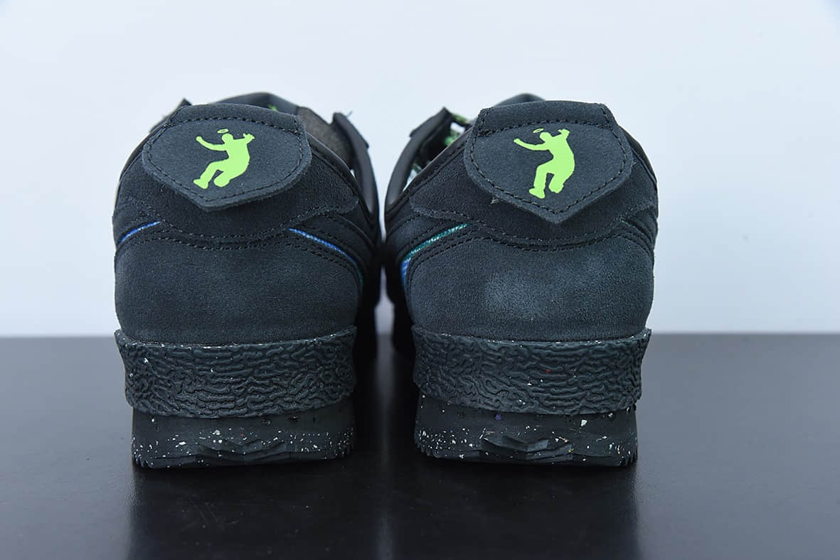 耐克Nike Union LA x Nike Cortez LowBlack联乘洛杉矶知名店铺黑蓝阿甘改良初代低帮复古休闲鞋纯原版本 货号:DR1413-001