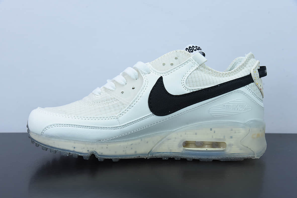 耐克Nike Off White™ x Air Max 90 AM90Nike Air Max 90 Terrascape 鞋型白色气垫跑鞋纯原版本 货号：DH2973-100